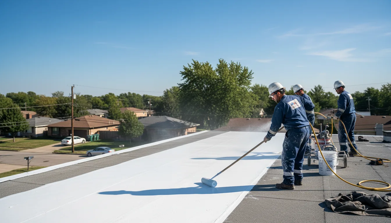 Commercial roof coating in Leonia, NJ near me